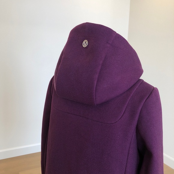 Lululemon City Softshell Coat *Tweed / Lulu Full Zip Jacket, Plum - Size 4 - 6 - Picture 8 of 15